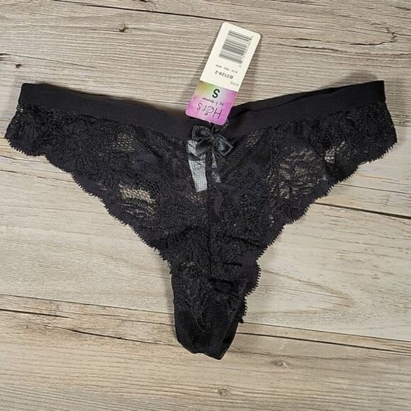 Hers by Herman Lace Push-up Bra & Thong Set Sz 32B - Picture 6 of 9